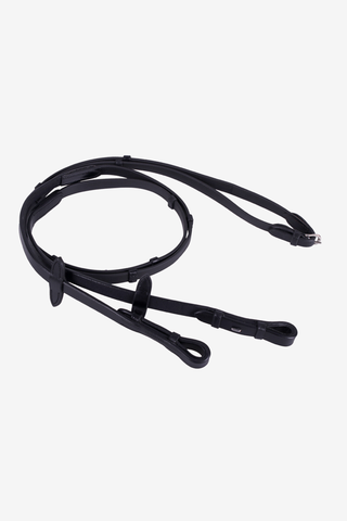Biothane tøjler med stop sort