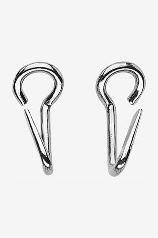 Curb Chain Hooks Silver
