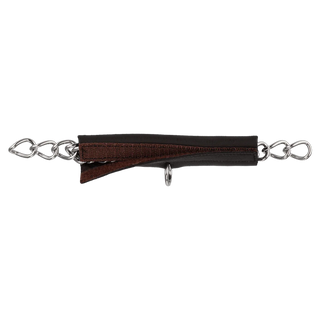 Curb Chain Guard Leather Brown