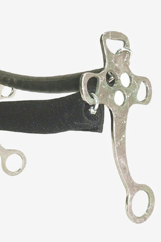 Hackamore met ketting en neopreen neus