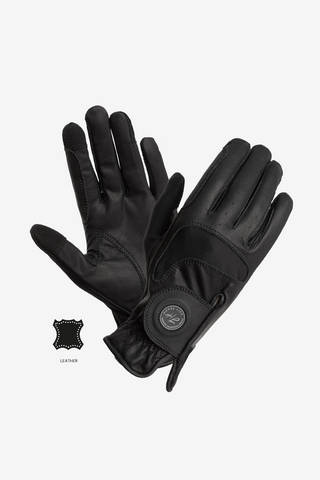 Rękawiczka jeździecka Flexible Grip Vent Czarna