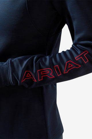 Ariat Team EQ 1/2 zip trøje Sort
