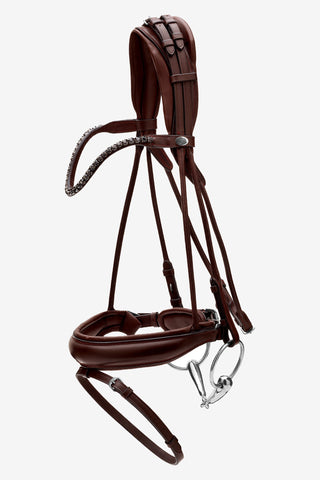 Trense Rundsyet Stor Næserem Soft Læder Brun