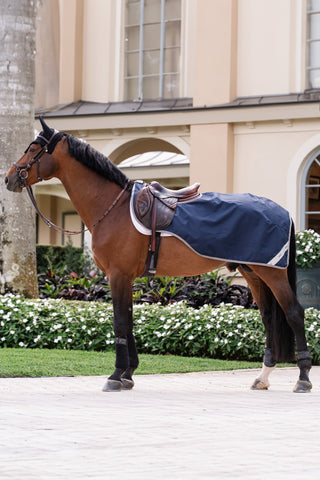 Amigo Ripstop Ridedækken Navy/Grey