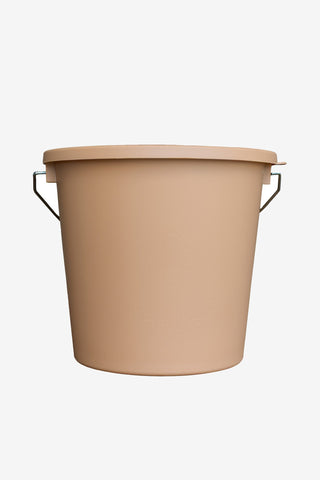 Spand med låg 5L Beige