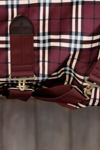Regndækken Comfort 0g Bordeaux/Rutede