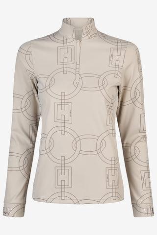 Pikeur Zip Shirt Selection Pale Grey