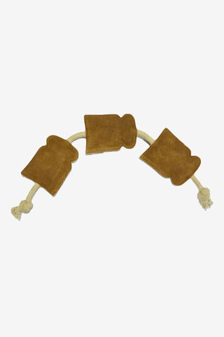 Hundelegetøj Toast i Ruskind