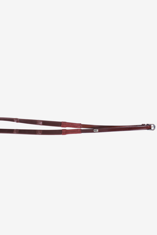 Soft Grip Rubber Reins Silver Brown