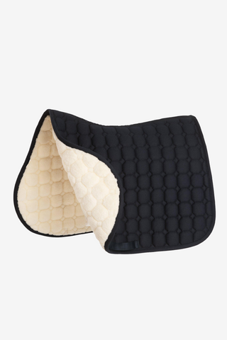 Octagon springunderlag faux fur marineblå