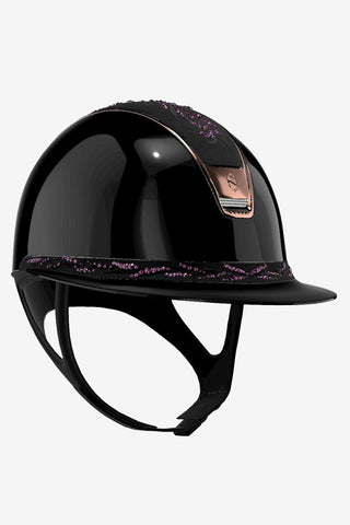 2.0 Glossy Miss Shield Flower Swarovski Vint.Rose + Trim PinkGold + 5 Swarovski + Crystal Blazon Sort