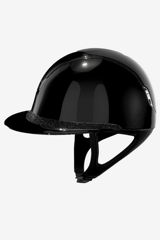 2.0 Glossy Miss Shield Frontal Band Crystal Fabric Black