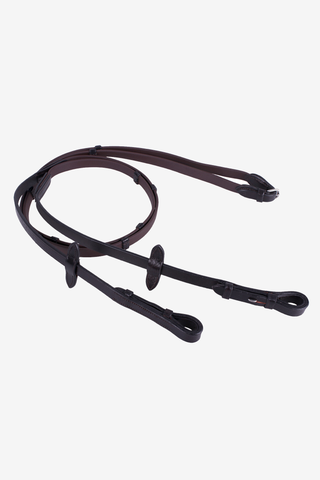 Biothane Reins with Stoppers Brown