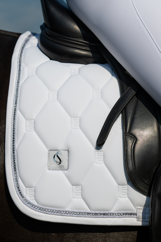 Eskadron Softshell Crystal Saddle Pad Classic Sport White