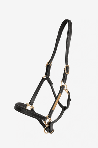 Lädergrimma Namnbricka Svart