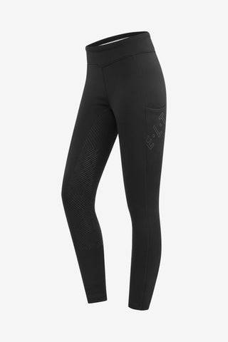 Rica Leggings d'Équitation Doublés Fullgrip Jr Noir