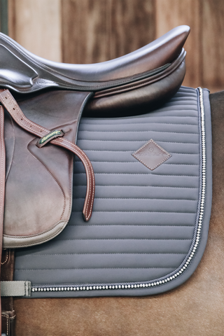 Pearls Allround Jumping Saddle Pad Grey