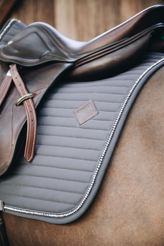 Pearls Allround Jumping Saddle Pad Grey