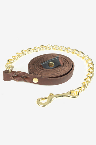 Grimeskaft Softlæder 18mm 230cm Brun
