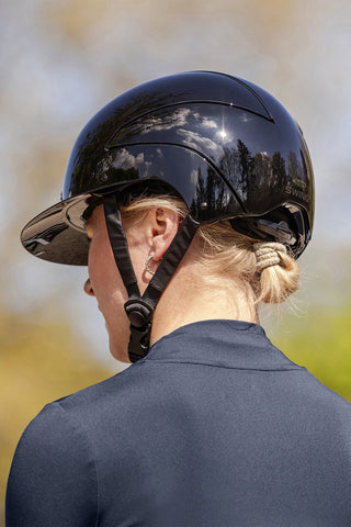 SWING H24 Lady Glossy Ridehjelm Sort