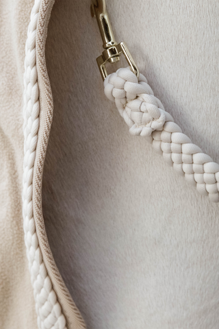Fleecetäcke Plaited Rope Beige