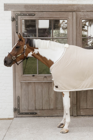 Fleecetäcke Plaited Rope Beige