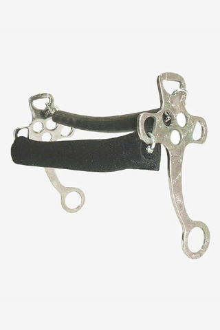 Hackamore with chain and neoprene nose