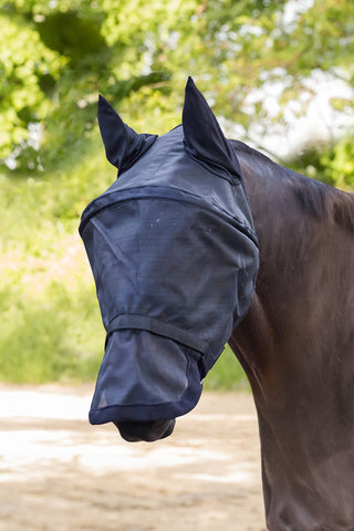 Space PREMIUM Fly Mask with Ears/Nose Black