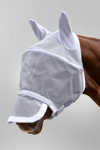 Space PREMIUM Flughuva med Öron/Nos Silver