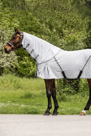 PROTECT Flugtäcke Avtagbar Hals Silver/Grå