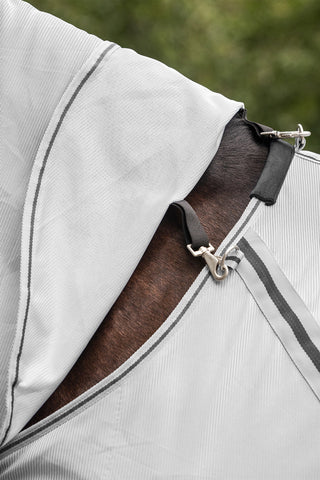 PROTECT Flugtäcke Avtagbar Hals Silver/Grå