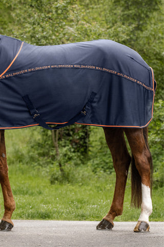 Cooler Sommartäcke mot Flugor Navy/Orange