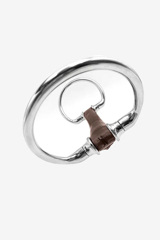 Adam Leather Bit 14mm Fixed Rings