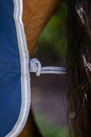 Amigo Fleece Blanket Navy/Grey/Silver