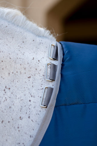 Amigo Ripstop Staldeken Plus Pony 200g Navy/Grey