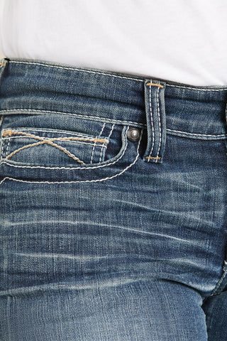 Whipstitch Rainstorm Boot Cut Jeans