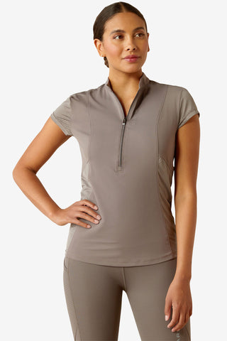 Breathe 1/2 Top Plum Grey