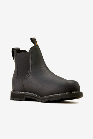 Groundbreaker Chelsea Waterproof Steel Toe Boots Black