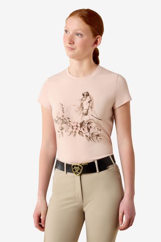 T-shirt Ethereal Equine Junior Sepia Rose