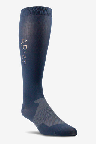 Ridestrømper Tek Radiant Navy