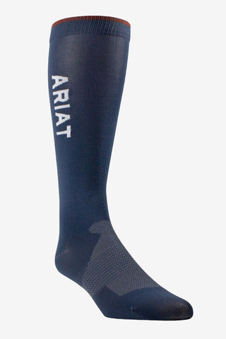 Essential Riding Socks 2-pack Navy/Brown