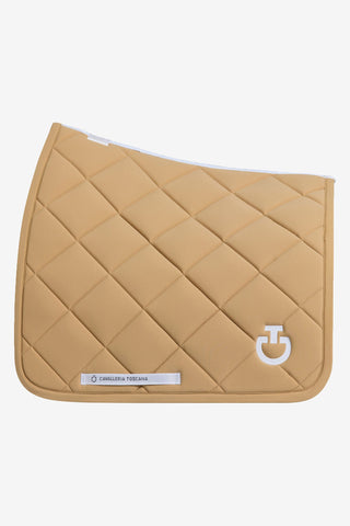 CT Diamond Quilt Jersey Dressage Pad Beige