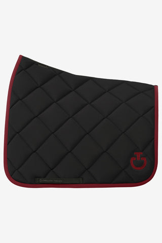Diamond Quilt Dressurunderlag Sort/Bordeaux