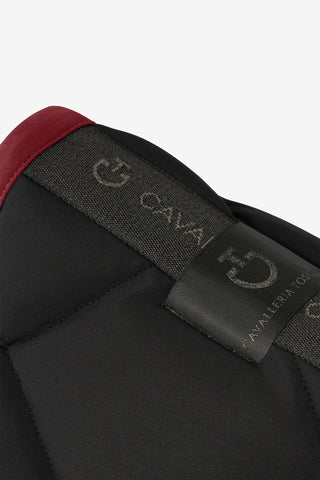 Diamond Quilt Dressurunderlag Sort/Bordeaux