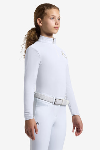 Competition Polo Flower Junior White