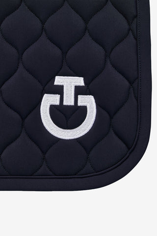 Springschabracke mit Kreissteppung Navy