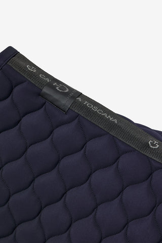 Springschabracke mit Kreissteppung Navy