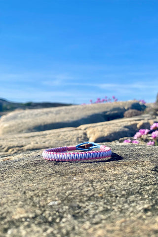 CleanSea Action Taker Armband 1kg Himmelsblå/Korallrosa/Saltvit