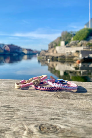 CleanSea Action Taker Armband 1kg Himmelsblå/Korallrosa/Saltvit