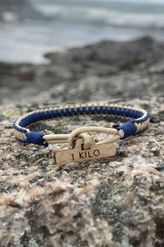 CleanSea Action Taker Bracelet 1kg Sand Beige/Ocean Blue